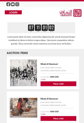 Taawon Association - Silent Auction
