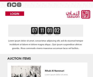 Taawon Association - Silent Auction